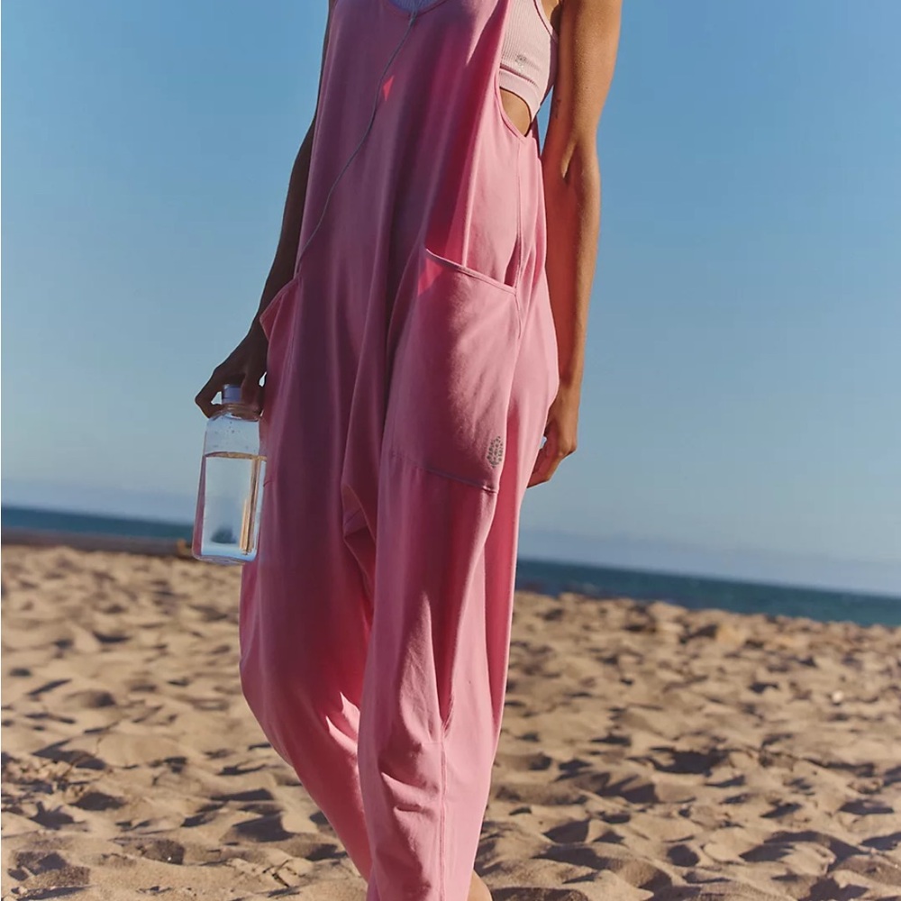 Pink Sleeveless Jumpsuit